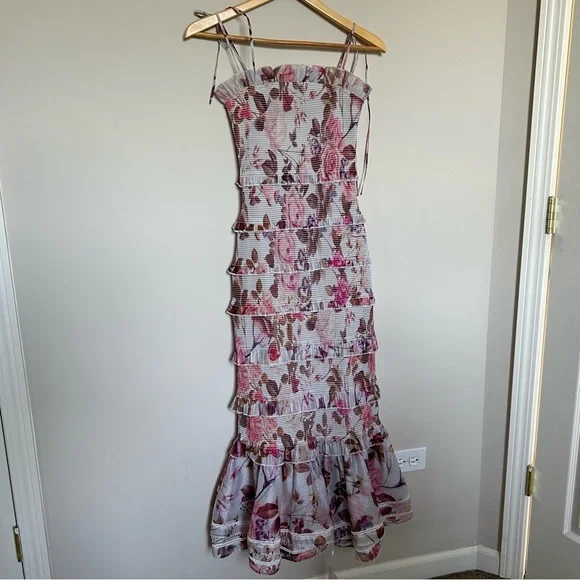 V. Chapman Geranium Dress in Garden Rose - Picture 6 of 14